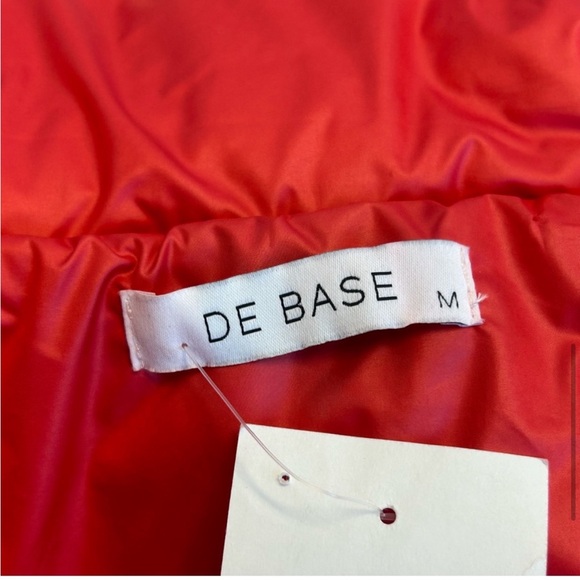 De Base Red Montana Crop Puffer Jacket Coat Ski Jacket Sz M NWT - Picture 6 of 10